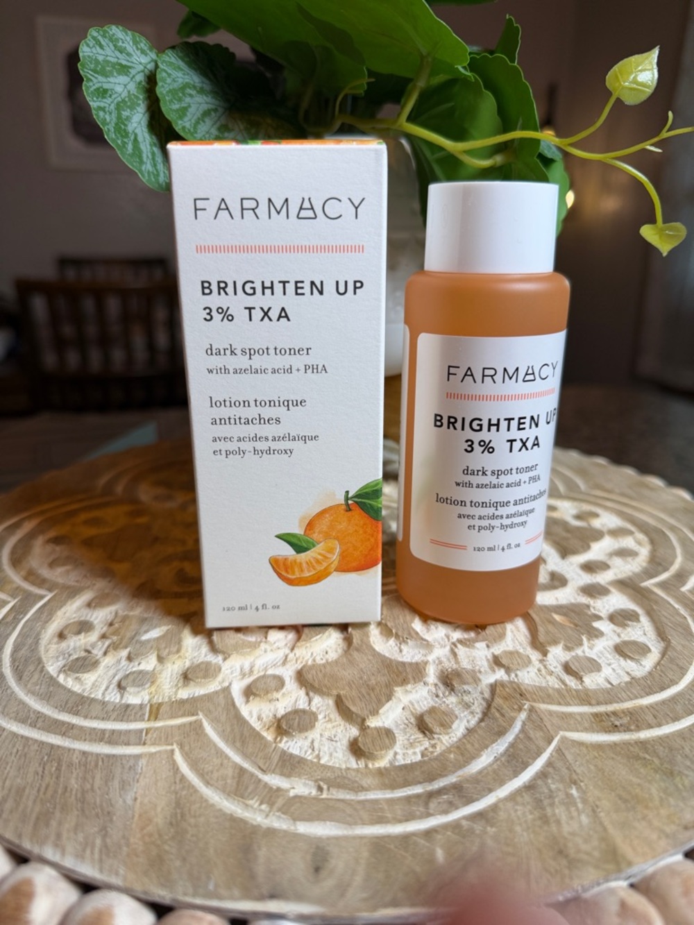 Farmacy Brighten Up 3% TXA Toner — Orange Bottle